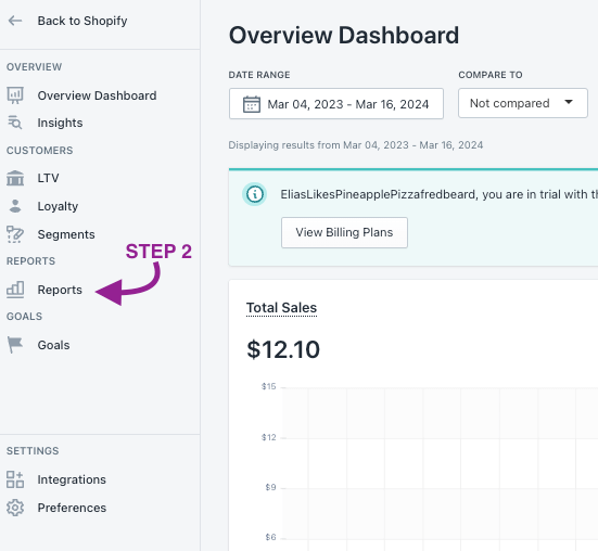 sales by product vendor shopify